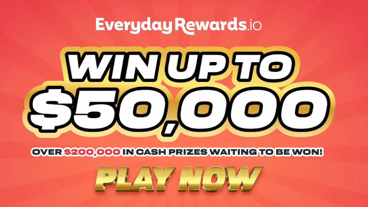 EverydayRewards.io Scratchie ゲームの懸賞で、即座に $50,000 を獲得するチャンスを手に入れましょう